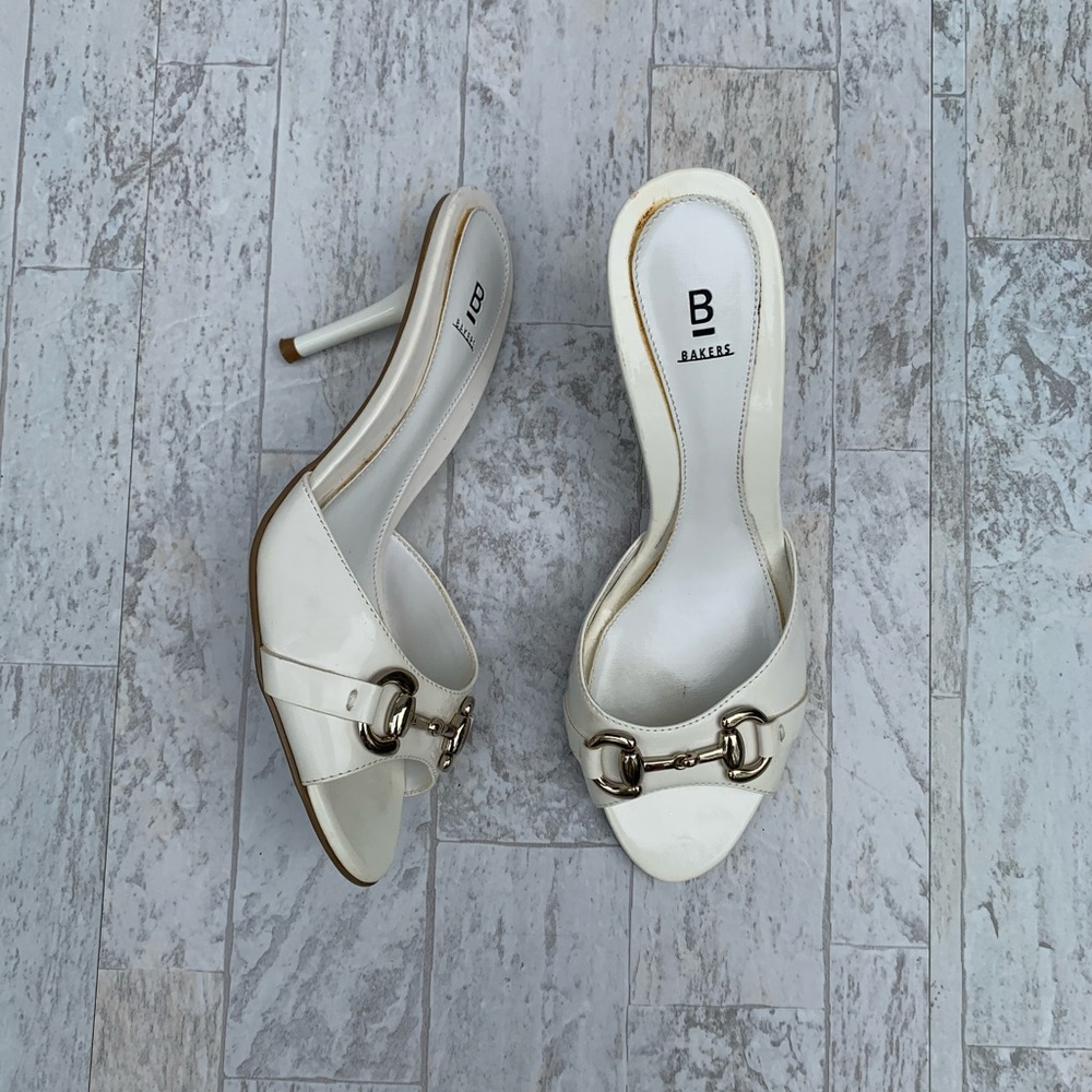 Bakers Cream Becky Slide Heels Sandals 8